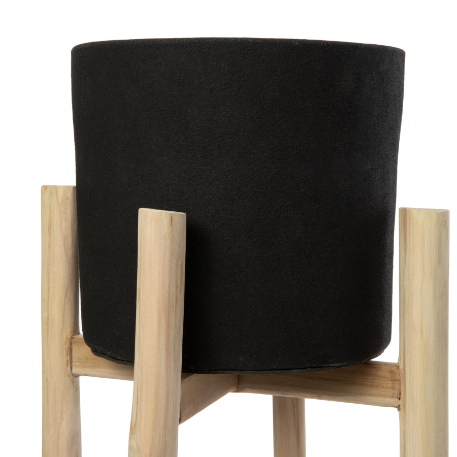 CHARCOAL Pflanzenhalter - Schwarz