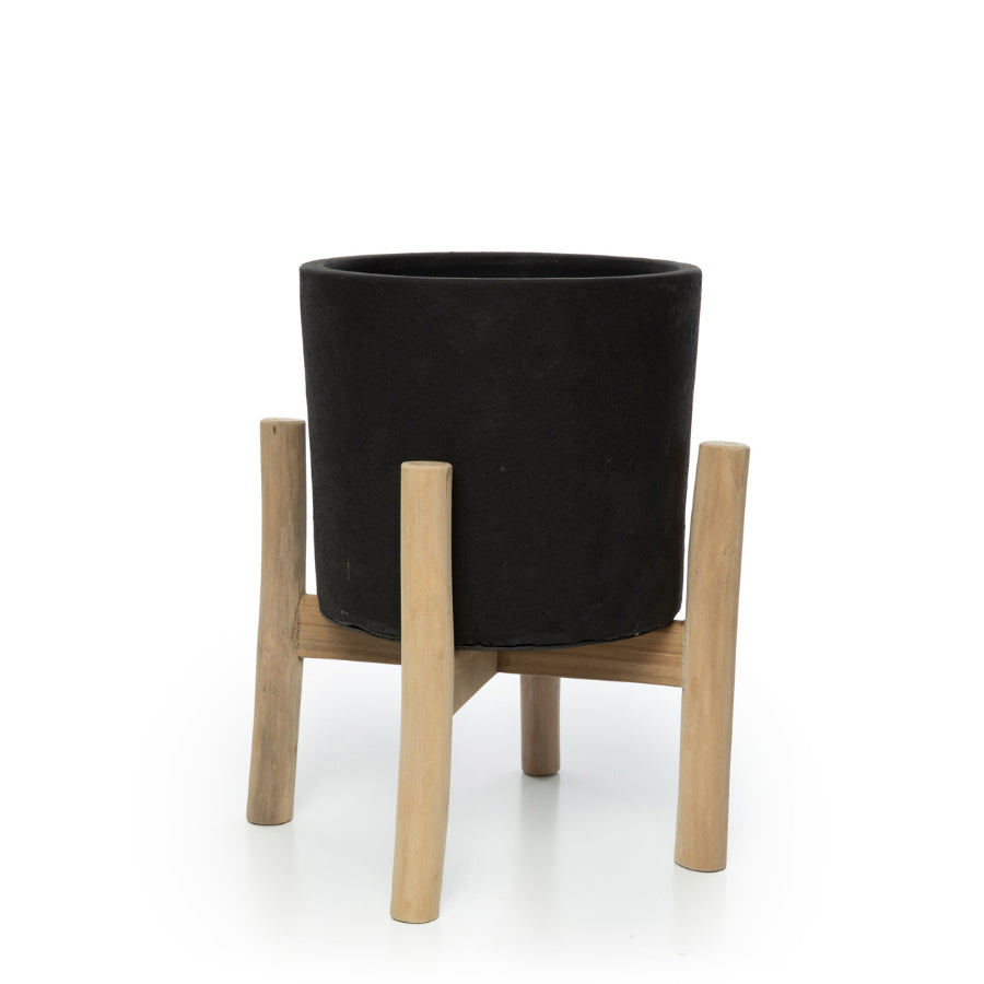 CHARCOAL Pflanzenhalter - Schwarz