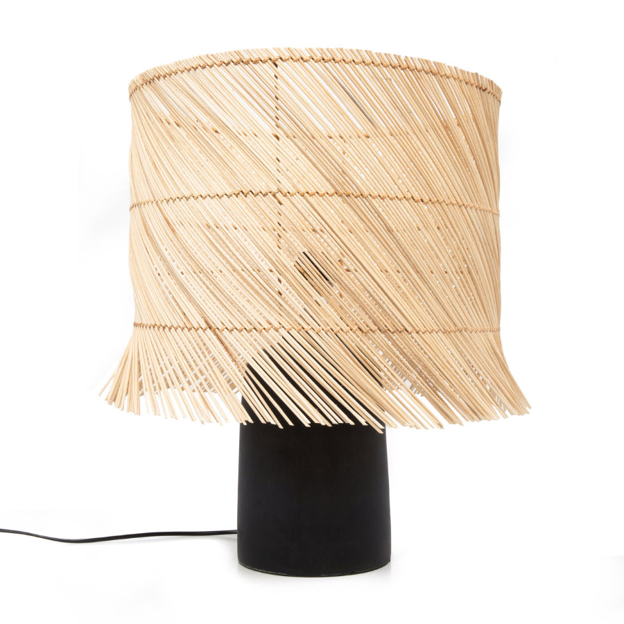 RATTEN-Tischlampe