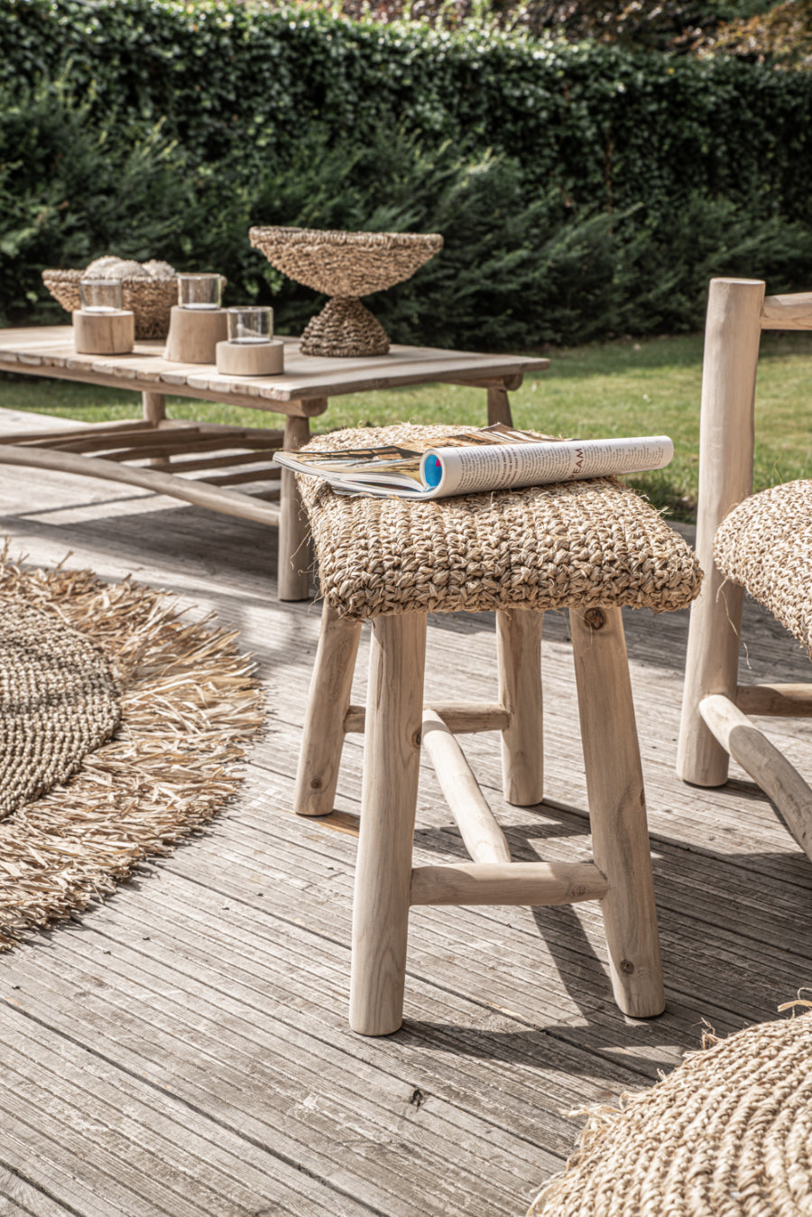 RAFFIA Bench 60CM