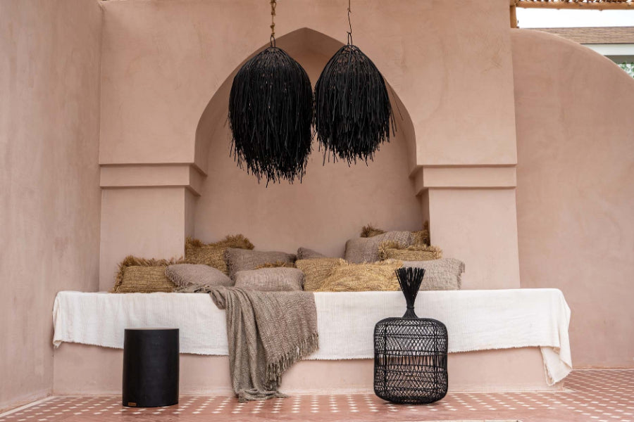 TRIBE Hocker - Naturschwarz