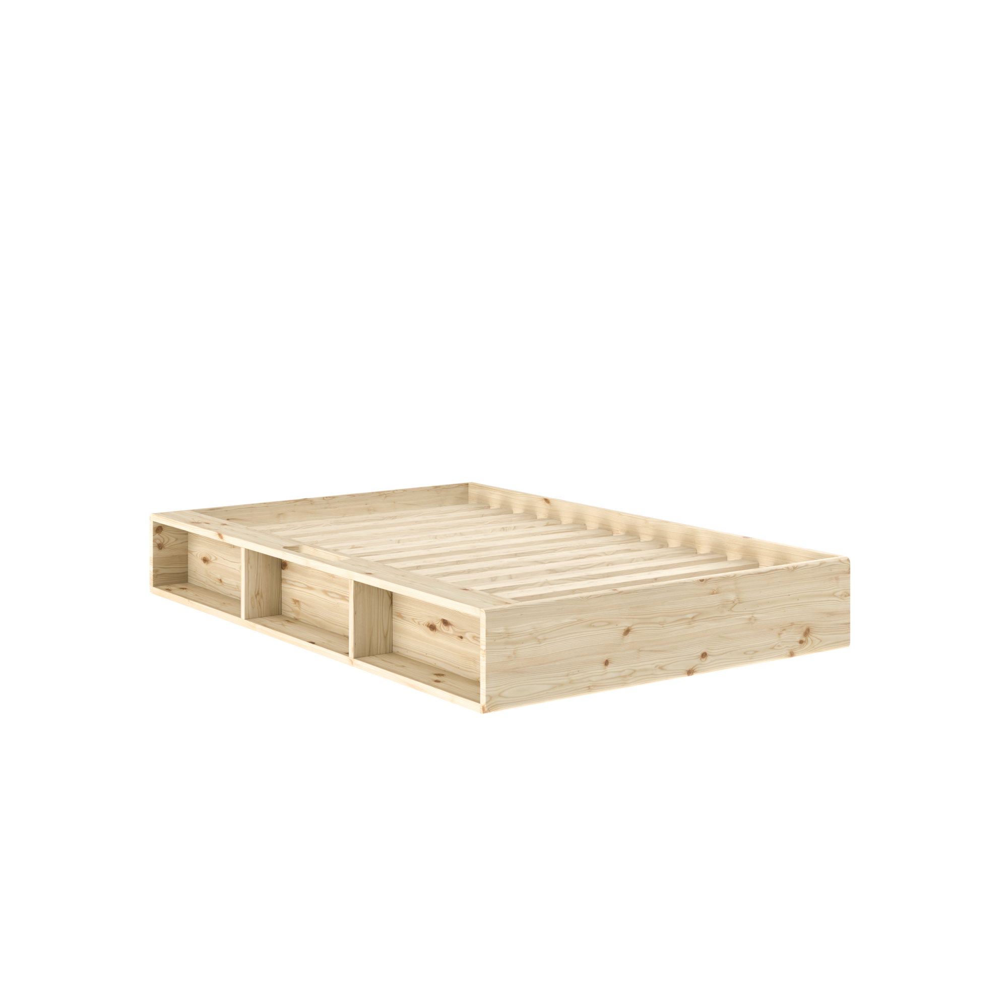 ZIGGY Bed in Clear Lacquered Pine — Karup Design