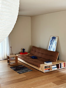 BASE Sofa bed 244 cm (with 2 sideboxes) — Scandinavian sofa bed by Karup Design