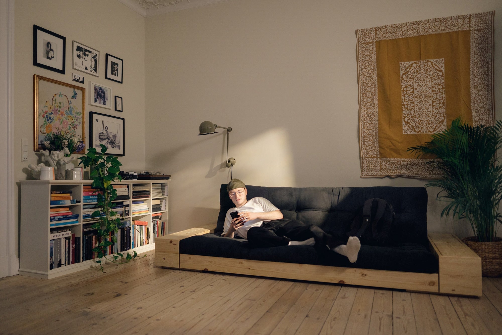 BASE Sofa bed 244 cm (with 2 sideboxes) — Scandinavian sofa bed by Karup Design