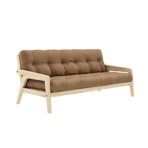 GRAB Sofa bed in Clear Lacquered Pine — Karup Design