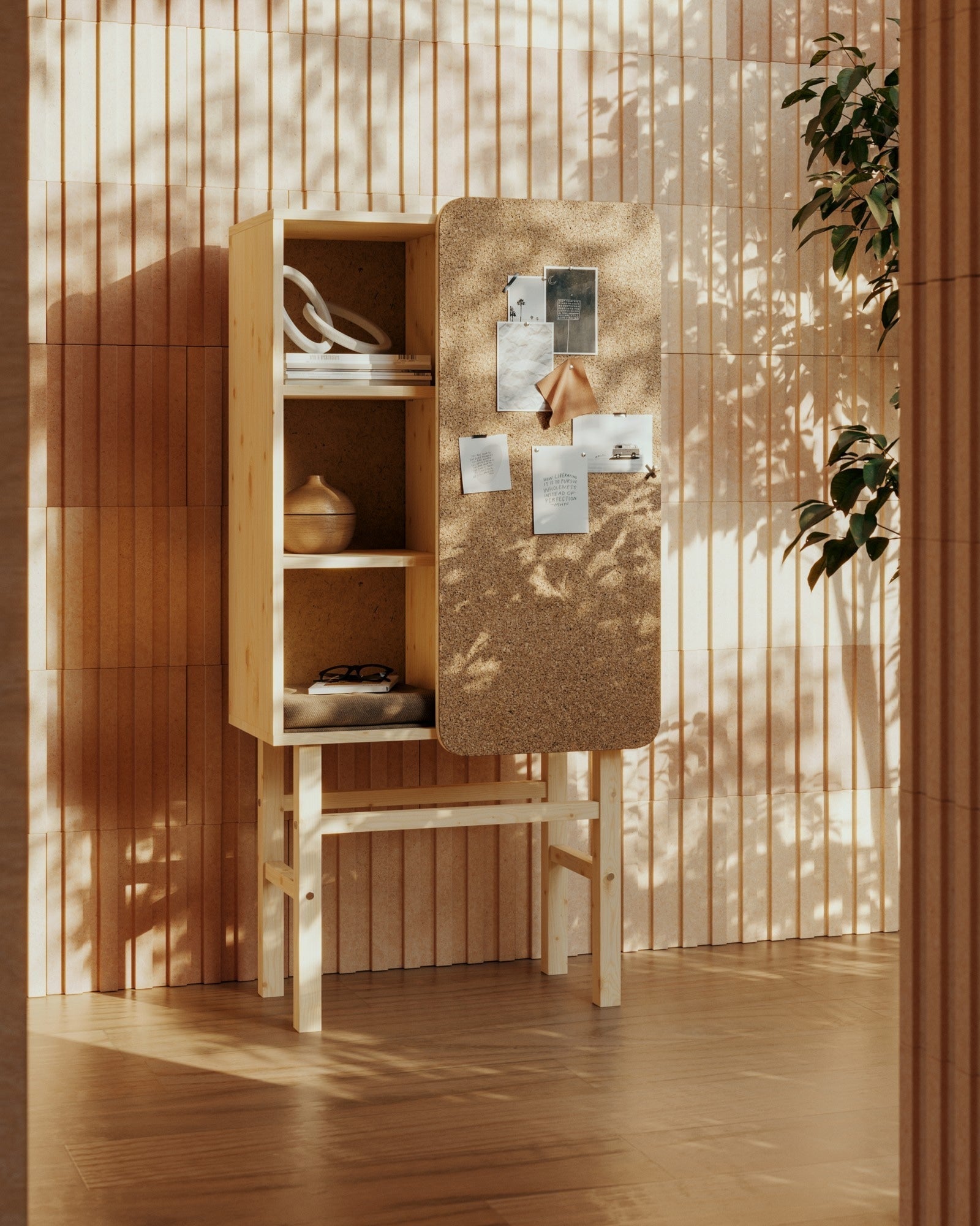 SLIDE Cabinet w. pinboard — Scandinavian storage by Karup Design