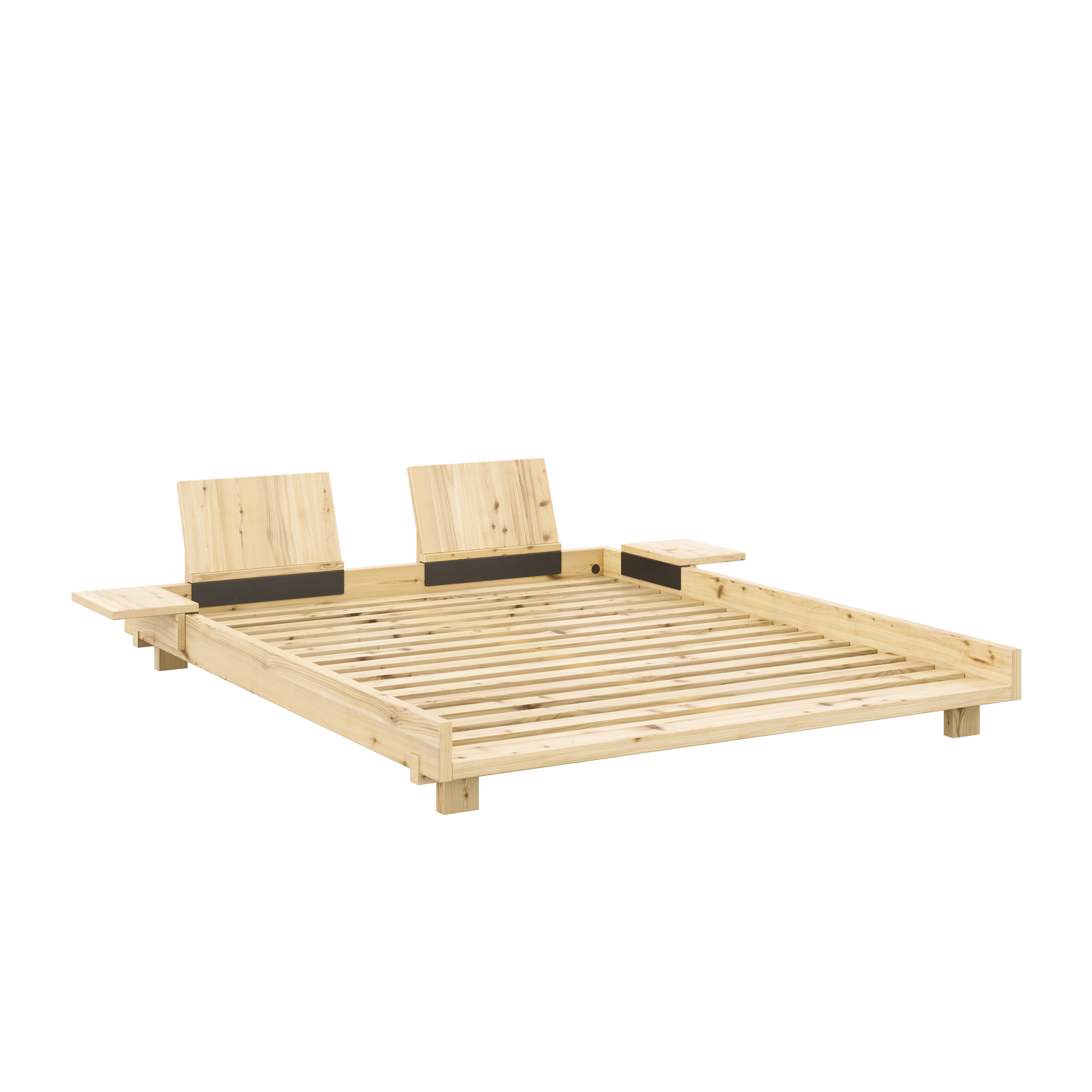 SOCIAL Bed in Clear Lacquered Pine — Karup Design
