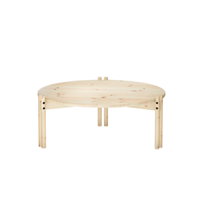 STICKS Table low in Clear Lacquered Pine — Karup Design