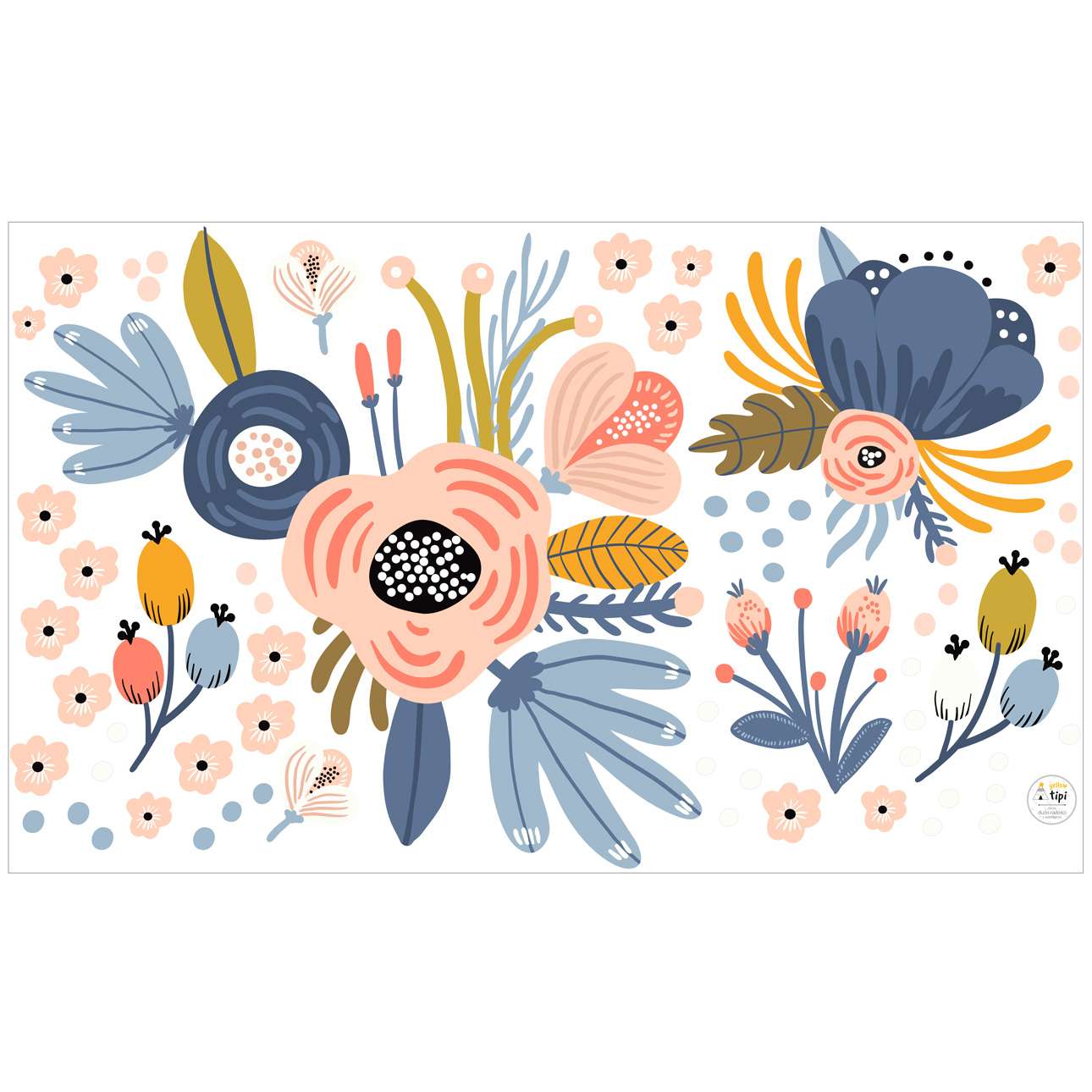 Magic Flowers Sticker-Set – 150 x 90 cm