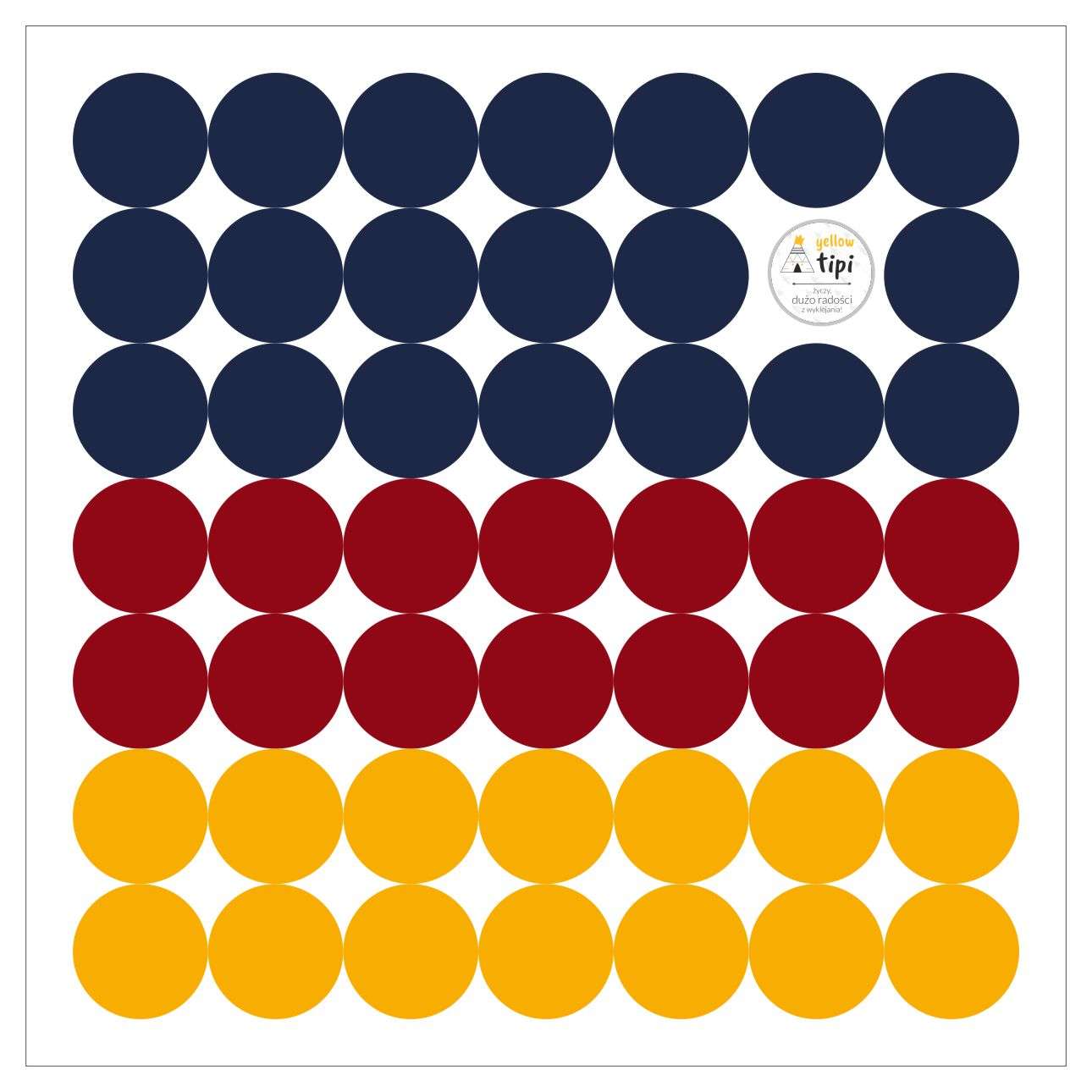 Mini Dots Intense Tone Sticker Set - 40x40 cm