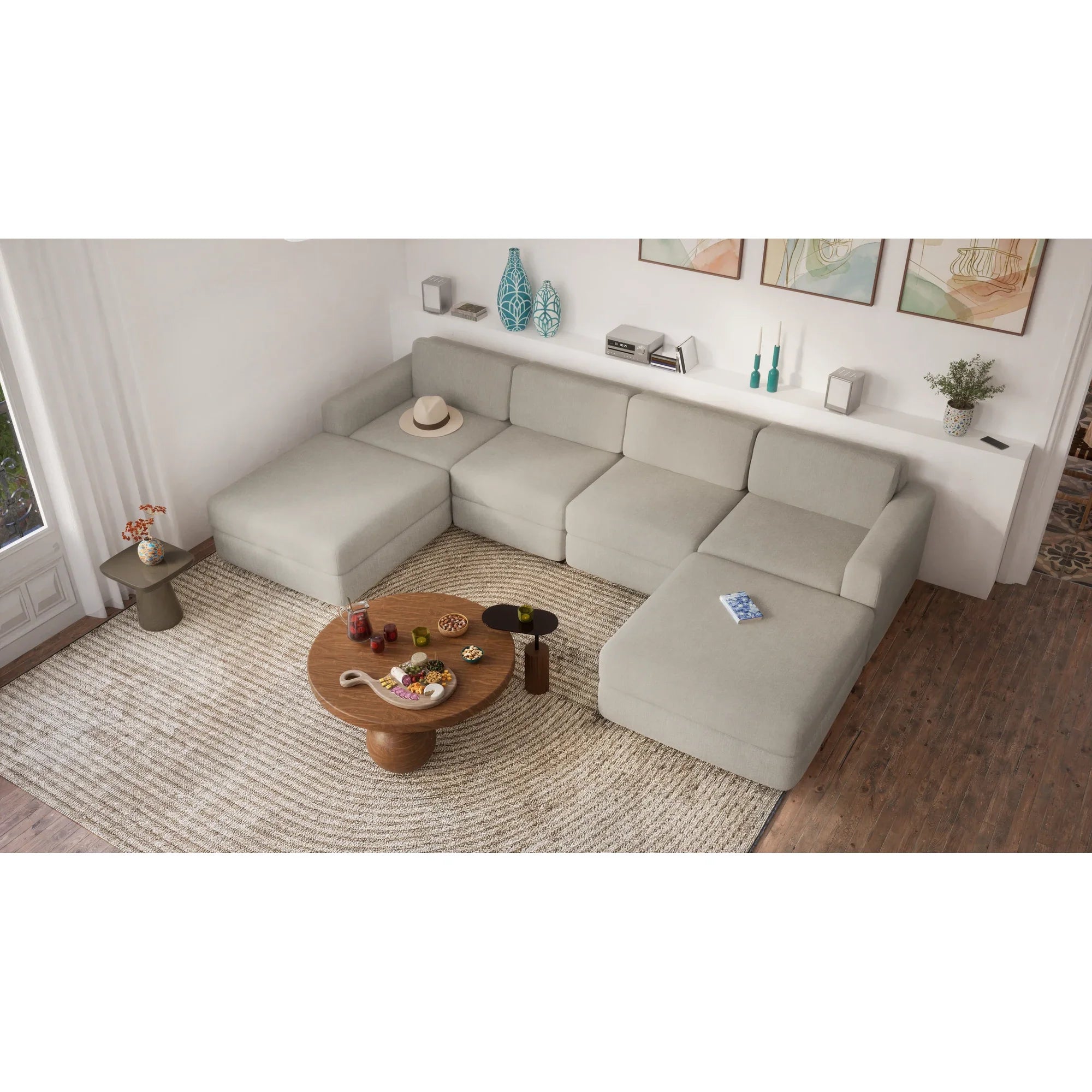 Modular Sofa GRACIA - Large Pouf Module