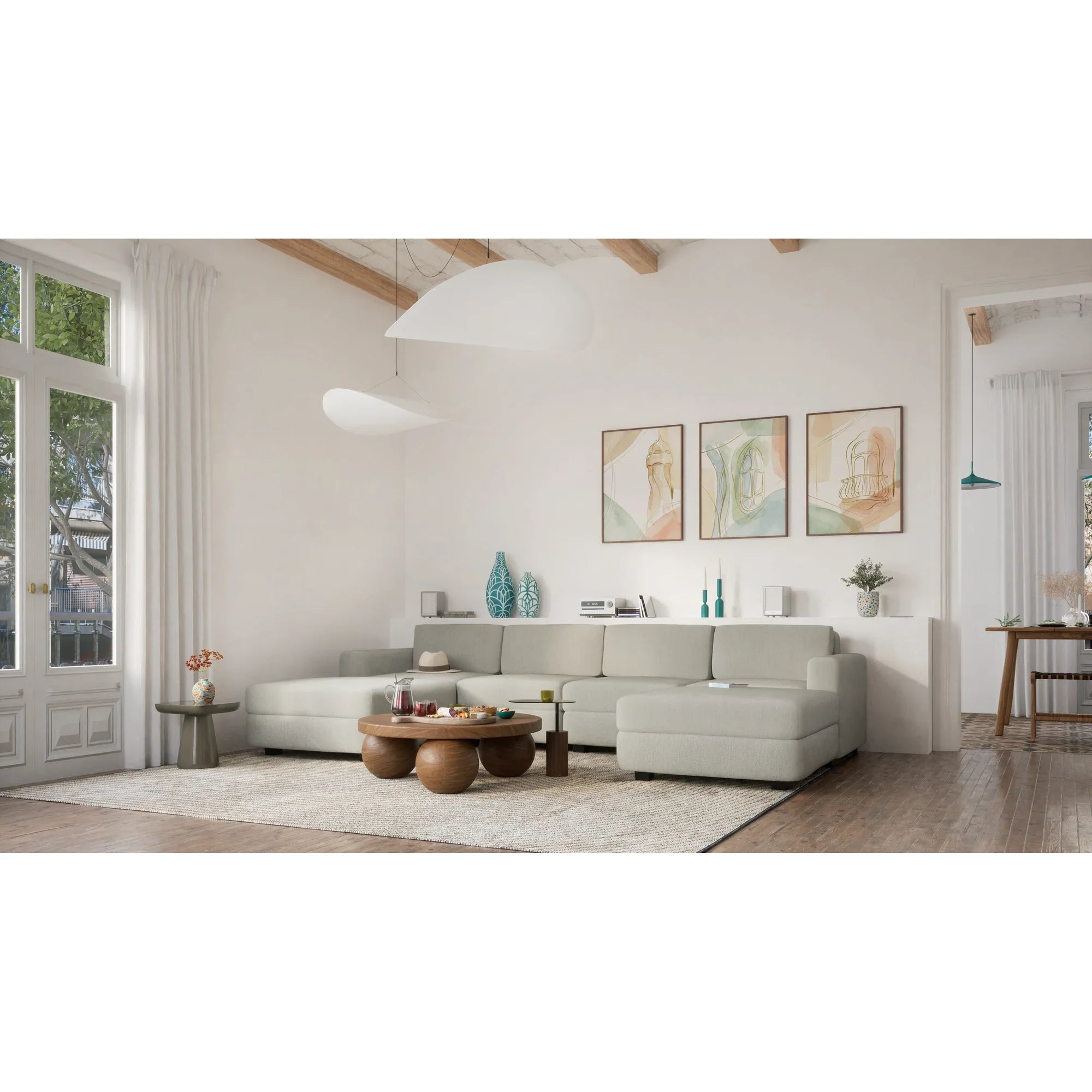 Modular Sofa GRACIA - Large Pouf Module