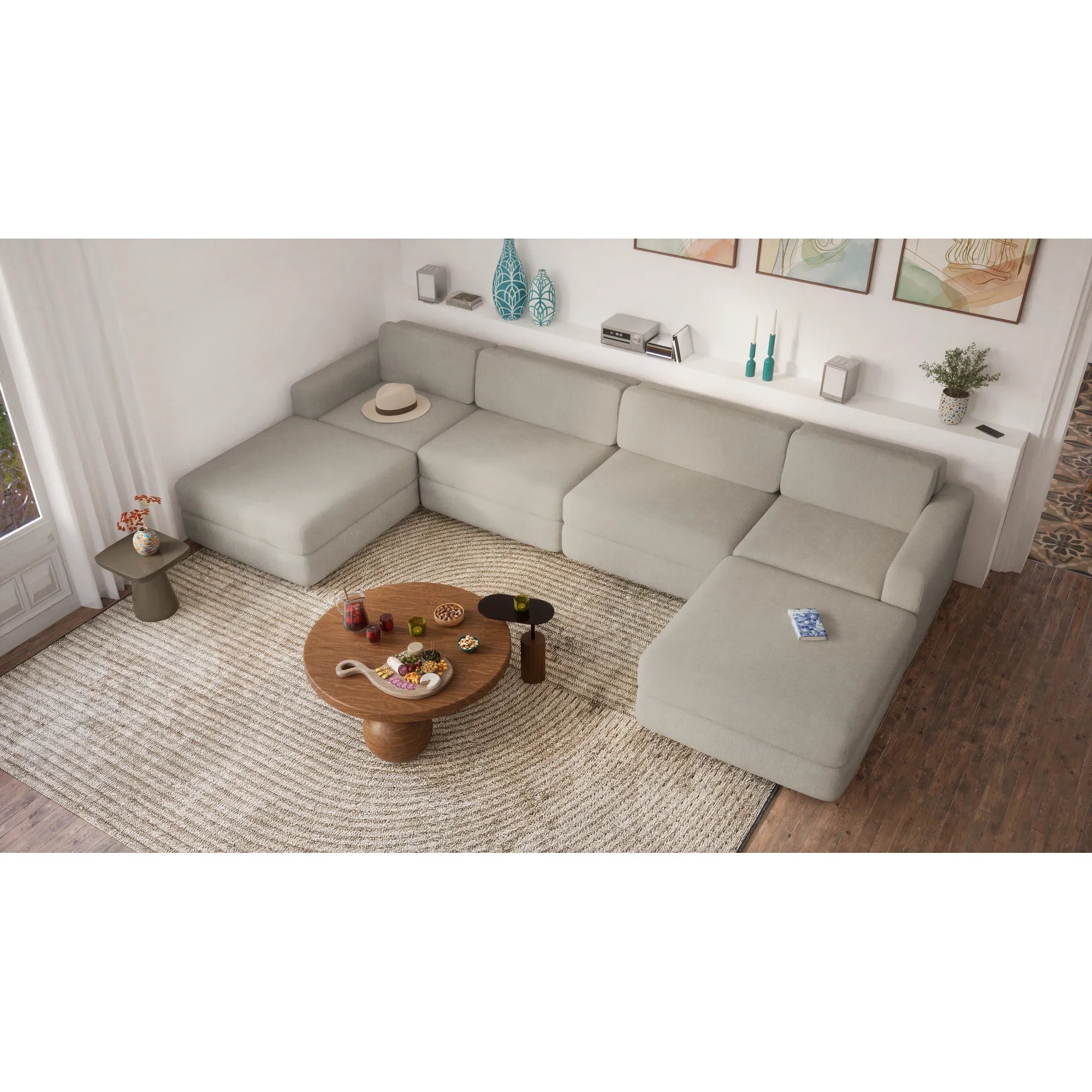 Modular Sofa GRACIA - Large Pouf Module
