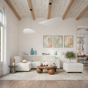 Modular Sofa GRACIA - Pouf Module - Cream Beige
