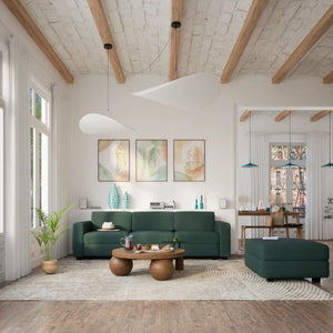 Modular Sofa GRACIA - Pouf Module - Green