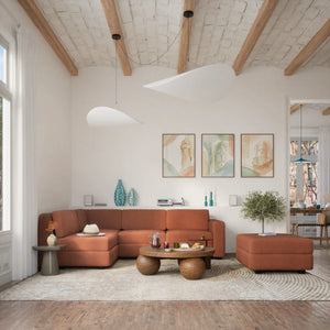 Modular Sofa GRACIA - Pouf Module - Terracotta