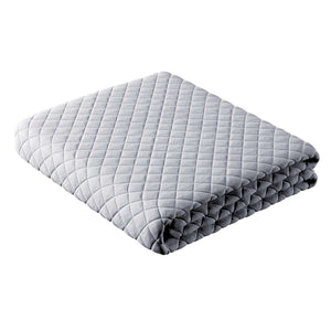 Posh Velvet Bedspread - Grey