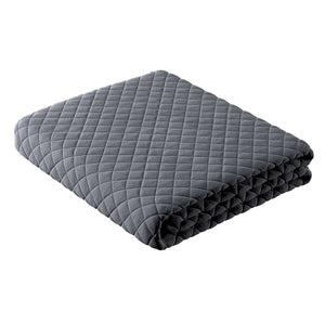Posh Velvet Bedspread - Graphite Grey