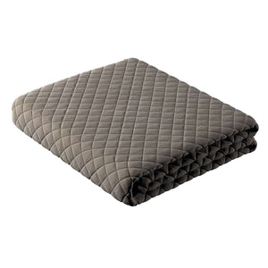 Posh Velvet Bedspread - Grey/Beige