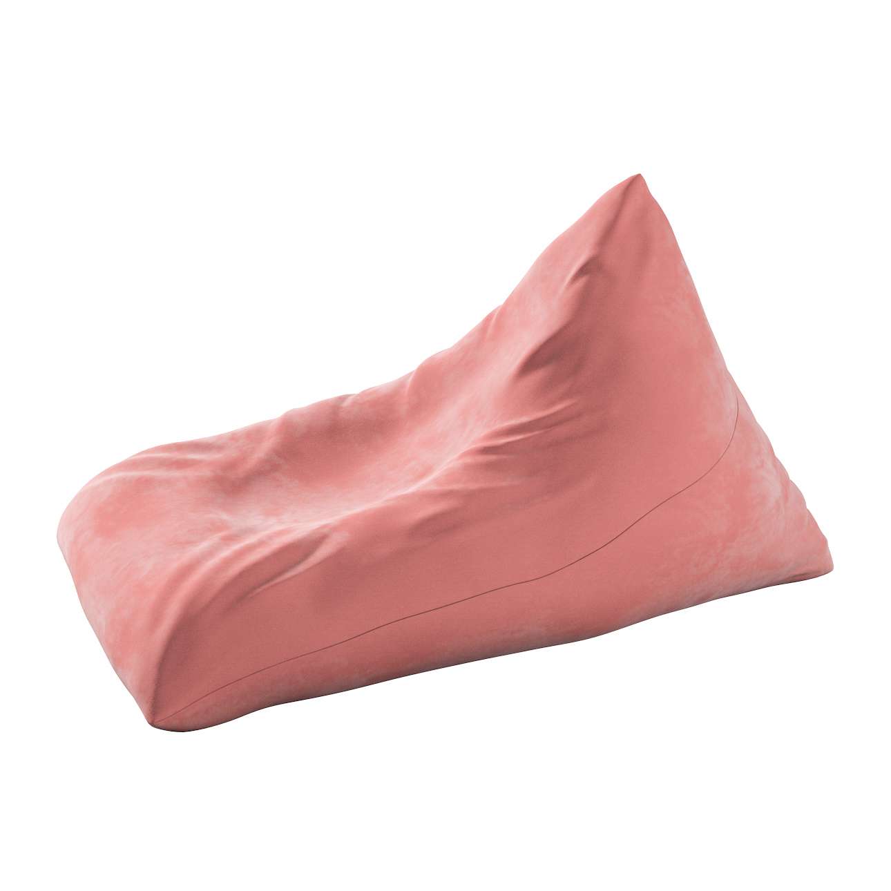 Pouf-Couch Posh Velvet - Koralle