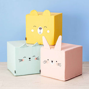 Rainbow Cube Pouf