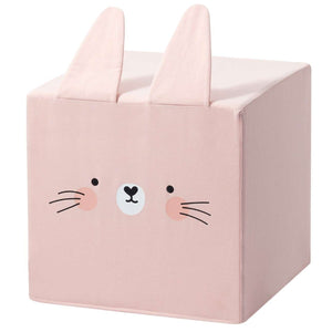 Rainbow Cube Pouf - Pink (Rabbit)