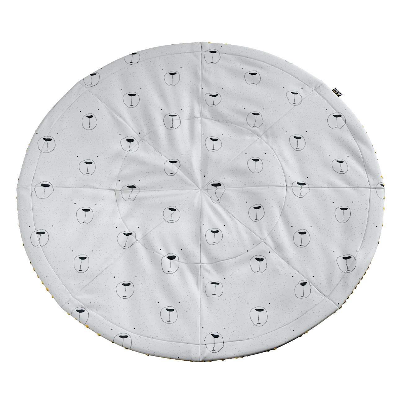 Runde Matte - 130 cm (Magic Collection) - weiß