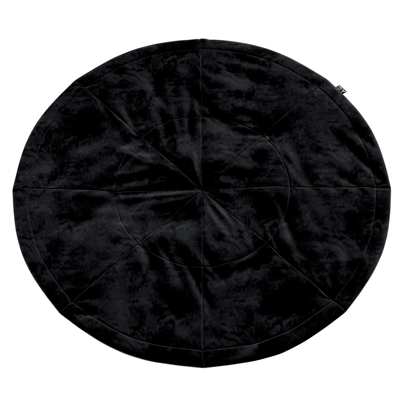 Round mat - 130cm (Posh Velvet) - black