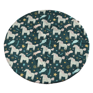 Round Mat 130cm Magic Collection - Dark Blue