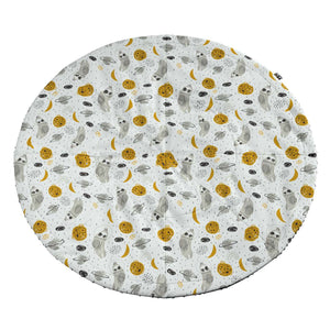 Round Mat 130cm Magic Collection - White-Gray
