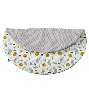 Round Mat 130cm Magic Collection - White-Gray