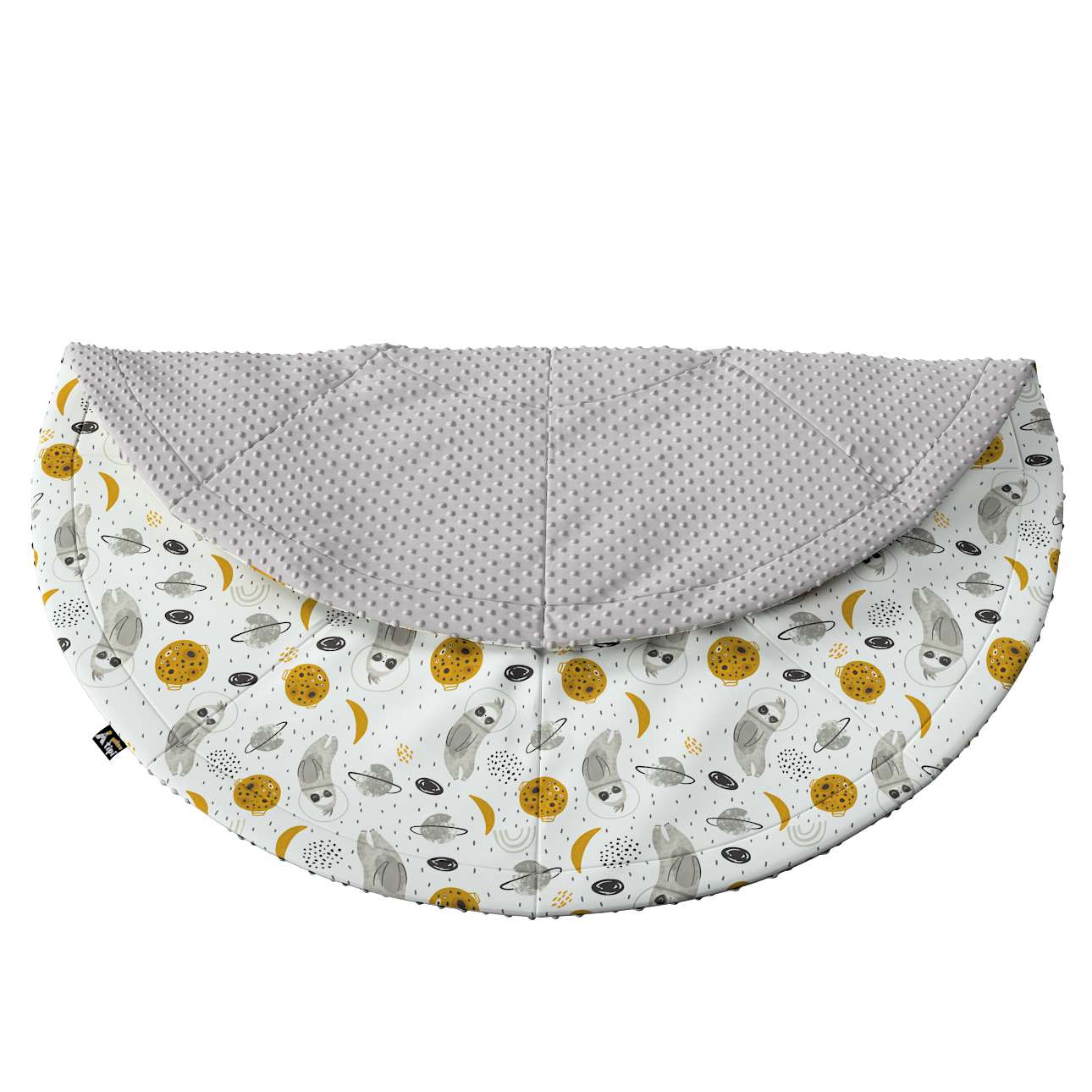 Round Mat 130cm Magic Collection - White-Gray