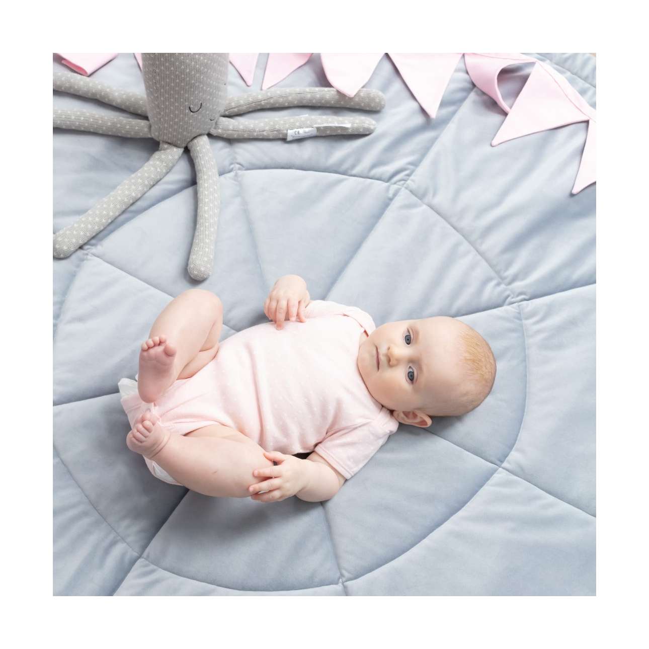 Round mat - 130cm (Posh Velvet) - grey