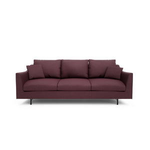 3-Seater Sofa ALFAMA - Burgundy