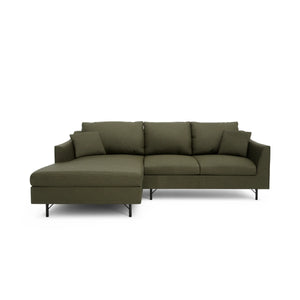 4-Seater Left Corner Sofa ALFAMA - Green