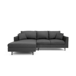 4-Seater Left Corner Sofa ALFAMA - Dark Grey