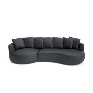4-Seater Left Corner Sofa BELLEVILLE - Grey