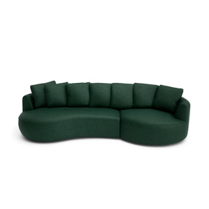 4-Seater Right Corner Sofa BELLEVILLE - Green