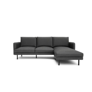 4-Seater Right Corner Sofa BRERA - Dark Grey