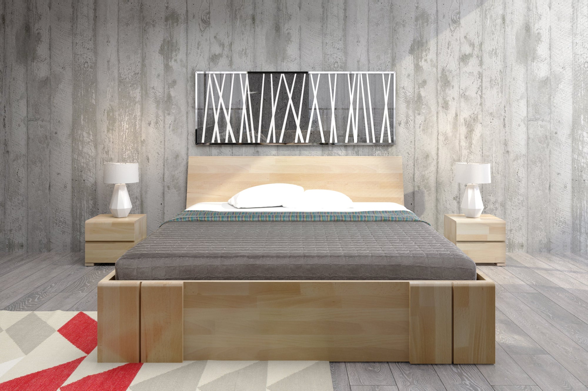 VESTRE Buche Maxi Bett 4 Schubladen