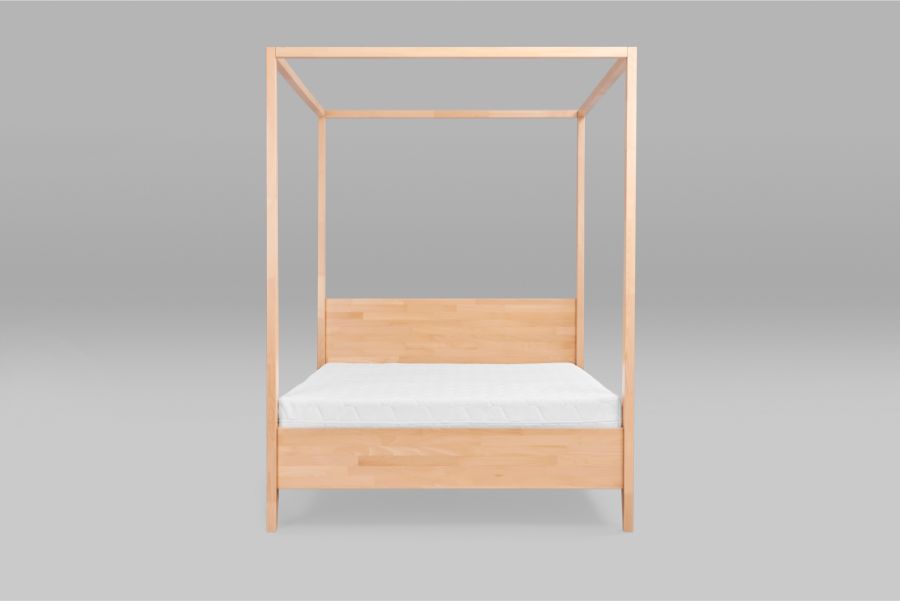 Baldachin Buchenholz Naturbett
