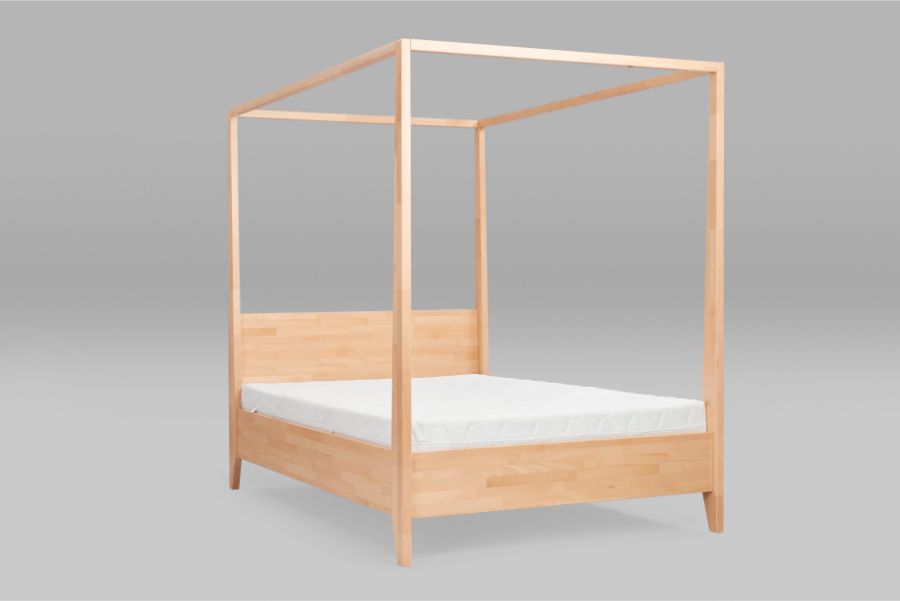 Baldachin Buchenholz Naturbett