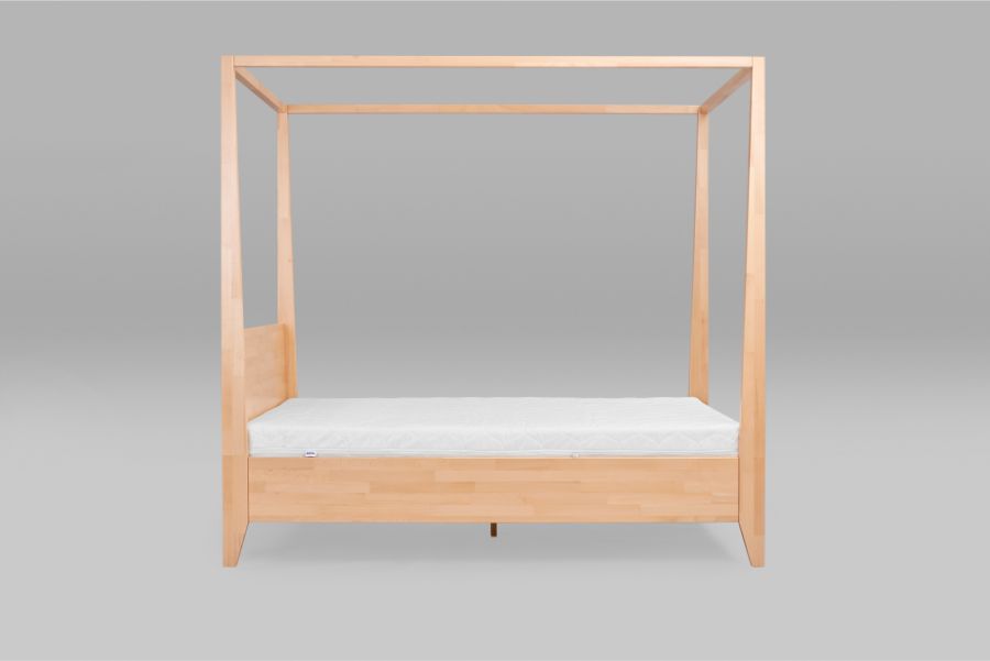 Baldachin Buchenholz Naturbett