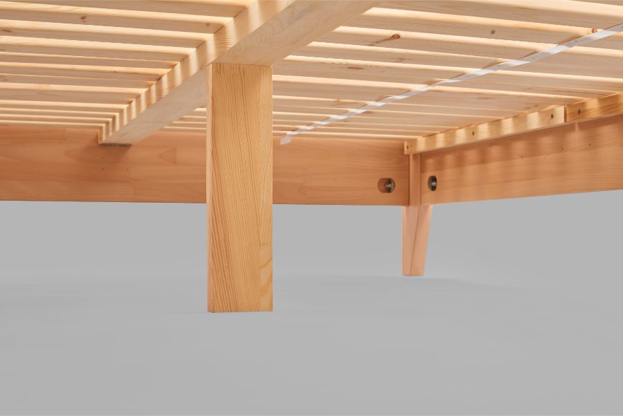 Baldachin Buchenholz Naturbett