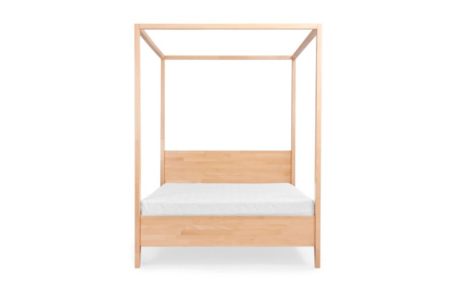 Baldachin Buchenholz Naturbett