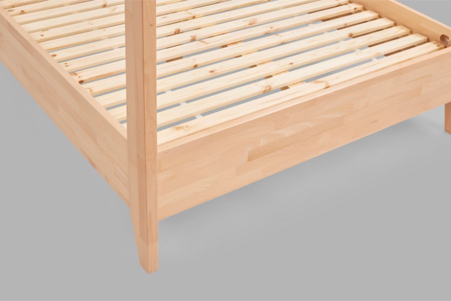 Baldachin Buchenholz Naturbett