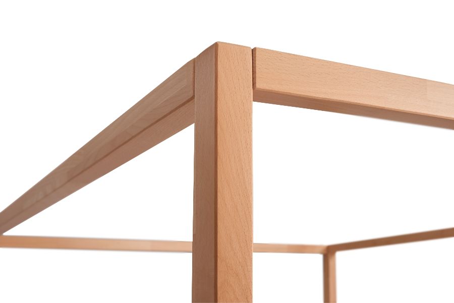 Baldachin Buchenholz Naturbett