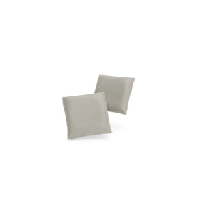 GRACIA Cushions 45 x 45 cm - Set of 2 Pieces - Beige Grey