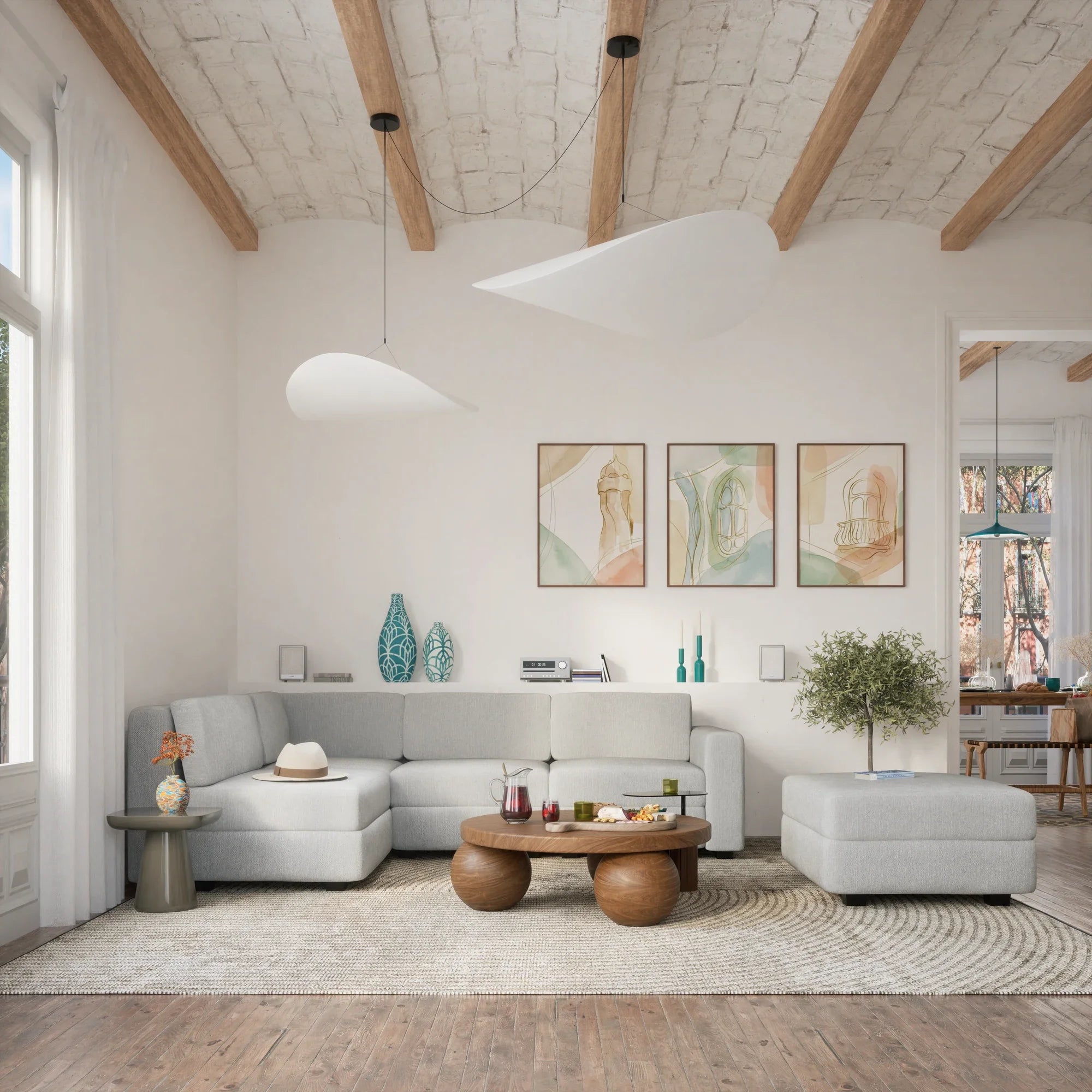 Modular Sofa GRACIA - Single Module - Grey