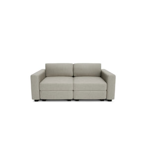 2-Seater Modular Sofa GRACIA - Beige Grey